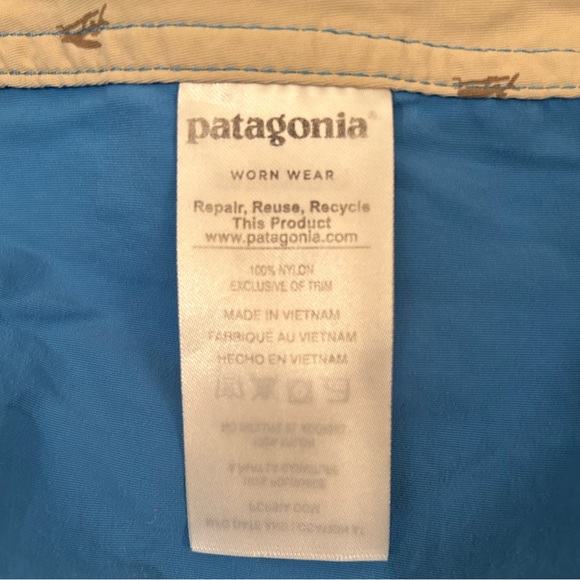 Patagonia Worn Wear Nylon Board Shorts Size 36 - Picture 5 of 8